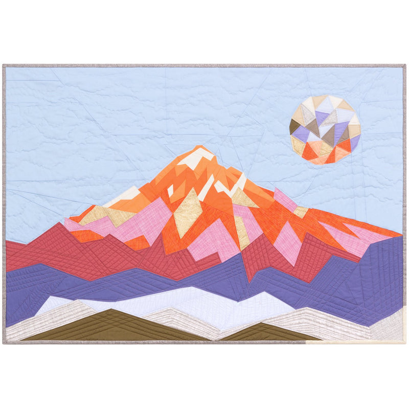 SAVE 30% - The Elevated Abstractions: Mt. Hood Quilt - Foundation Paper Piecing Pattern by Violet Craft