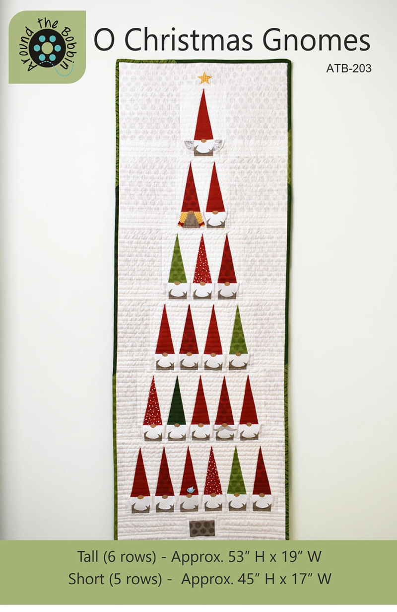 O Christmas Gnomes Quilt Pattern from Around the Bobbin