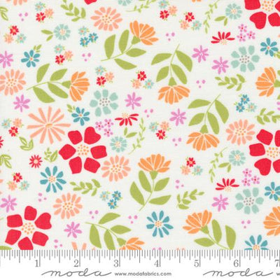 Off White - Wild Rose Florals (37680-11) Laguna Sunrise by Sherri & Chelsea for Moda Fabrics