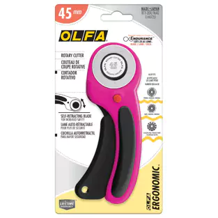 45mm Ergonomic Rotary Cutter - Magenta