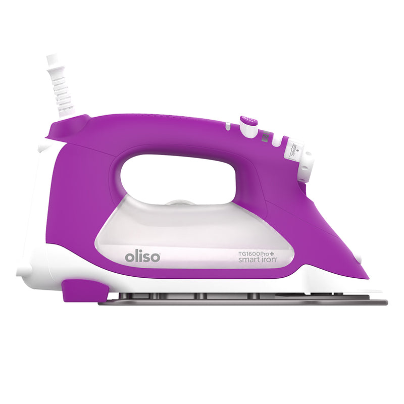 OLISO TG1600 Pro Plus Smart Iron - Orchid - Designed for Quilters and Sewers