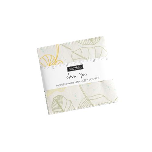 Olive You -  Charm Pack (42 5" Squares) by Zen Chic for Moda Fabrics