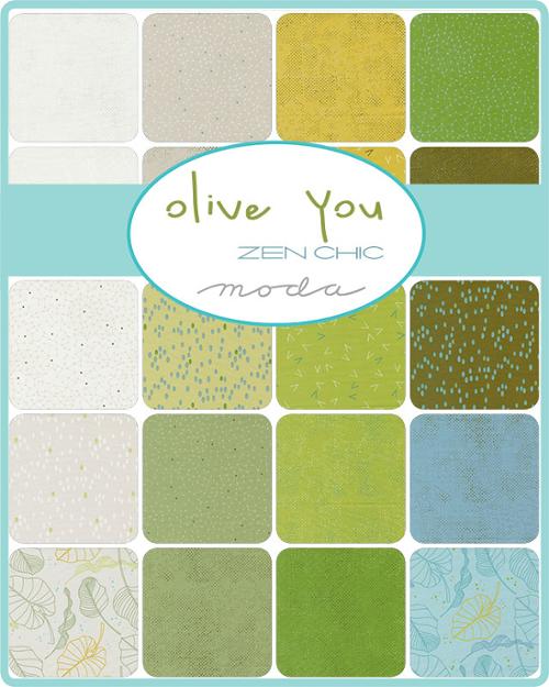 Olive You - Leaves in Mist (1880-14) by Zen Chic for Moda Fabrics - PRE ORDER Arrives Late Fall 2024