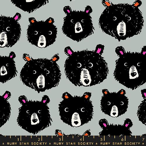 Teddy and the Bears - Teddy and the Bears in Oyster (2102-16) by Sarah Watts for Ruby Star Society for Moda Fabrics - PRE ORDER Arrives Fall 2024