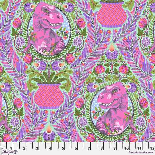Mist Tree Rex - Roar! by Tula Pink for FreeSpirit Fabrics
