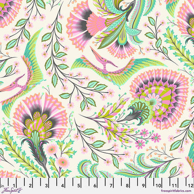 Blush Wing It - Roar! by Tula Pink for FreeSpirit Fabrics