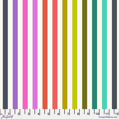 Prism Disco Stripe - Tabby Road by Deja Vu by Tula Pink for Free Spirit Fabrics