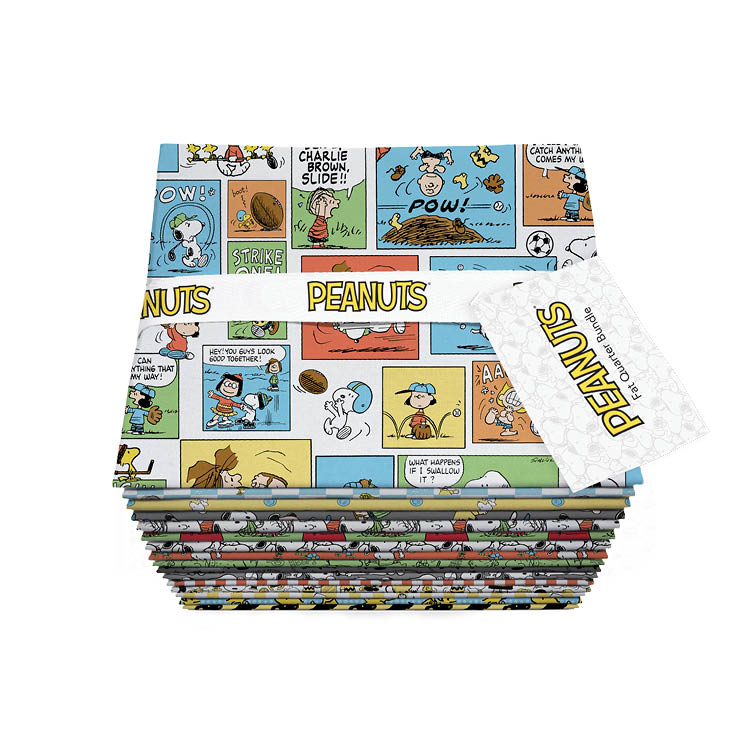 PRE ORDER - Peanuts Fat Quarter Bundle (16 FQs) from Northcott Fabrics - Arrives May 2026
