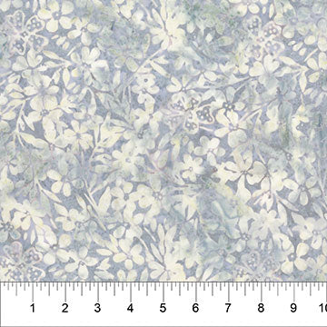 Dove Wild Daisies - Pearls Collection by Banyan Batiks for Northcott Fabrics - $17.96/m ($16.58/yd)