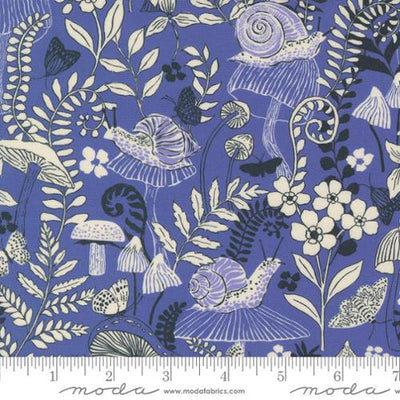 Periwinkle Mushroom Moths (11933-13) - Maeve by Crystal Manning for Moda Fabrics