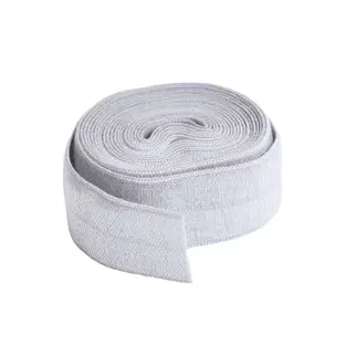 Pewter - Fold-over Elastic (20mm x 2 yds) by Annie