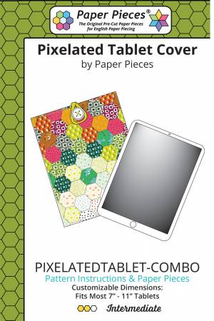 Pixelated Tablet Cover Pattern and Piece Pack by Paper Pieces