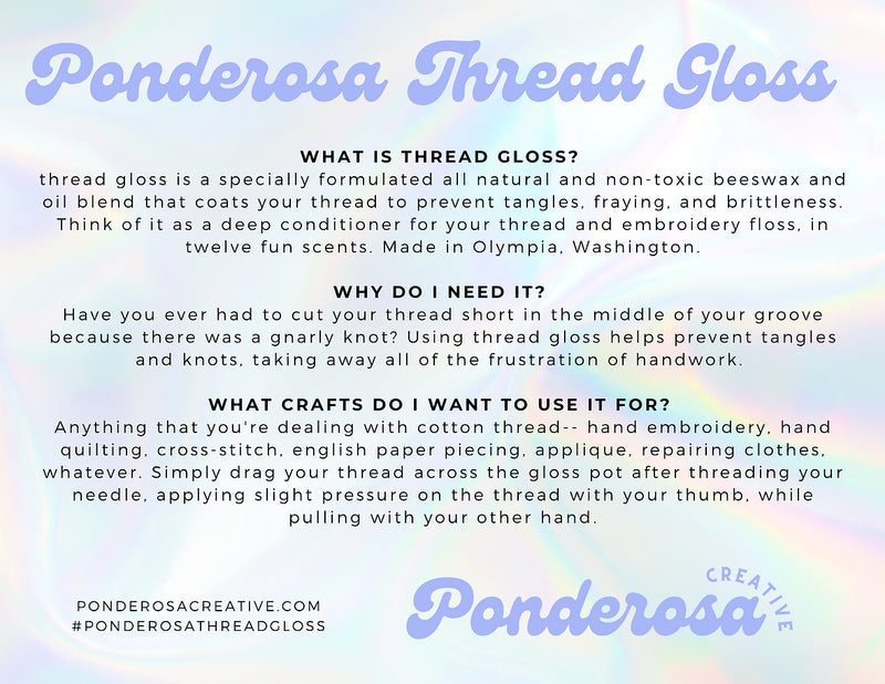 Pondersosa Thread Gloss - Natural Blend