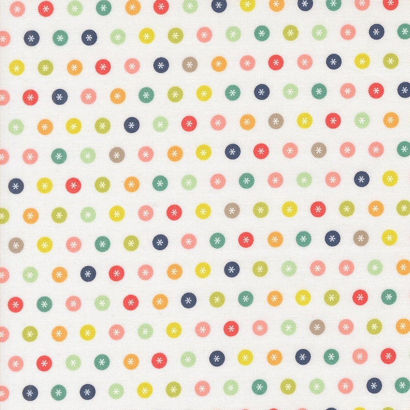 Raspberry Summer by Sherri & Chelsea - Dots in Cloud (37692-11) for Moda Fabrics