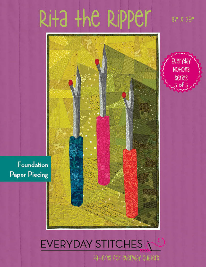 Rita the Ripper - Foundation Paper Piecing (FPP) Pattern by Everyday Stitches