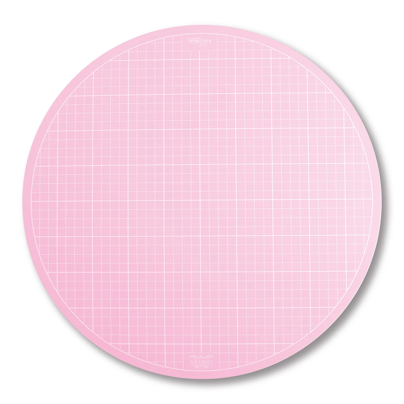 Round Rotating Cutting Mat (10" Pink) by Sue Daley Designs