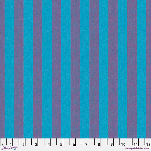 Kaffe Fasset Shot Cotton Wide Stripe - Blueberry - $15.99/m ($14.76/yd)