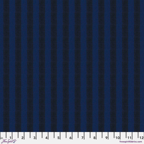 Kaffe Fassett Shot Cotton Stripe - Midnight Narrow Stripe