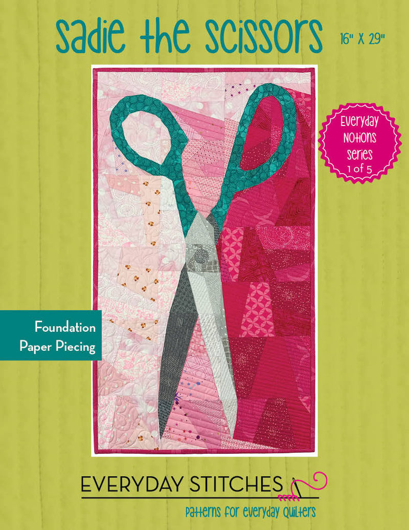 Sadie the Scissors - Foundation Paper Piecing (FPP) Pattern by Everyday Stitches