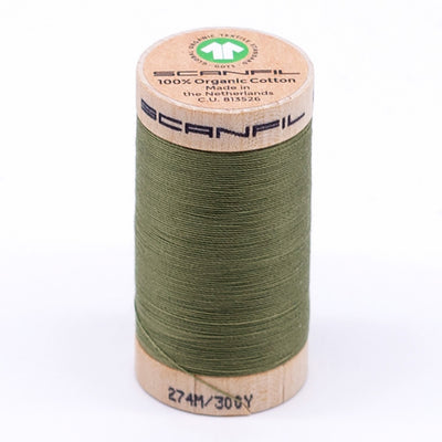 Scanfil Organic Cotton Thread 30wt Solid 300yd Sage From Scanfil Organic Cotton Threads