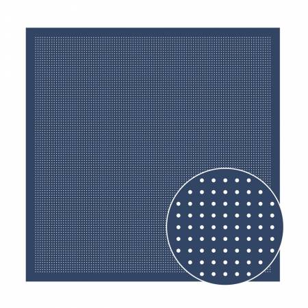 Sashiko Sampler 3mm Dotted Grid - Blue