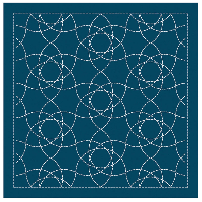 Sashiko Sampler Tradional Design - Onoe-Gasane - Navy
