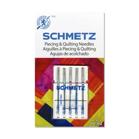 Schmetz Piecing and Quilting Needles - Assorted Sizes (11, 12, 14)