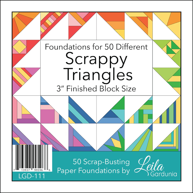 3" Scrappy Triangles Foundation Paper Piecing Pad from Leila Gardunia
