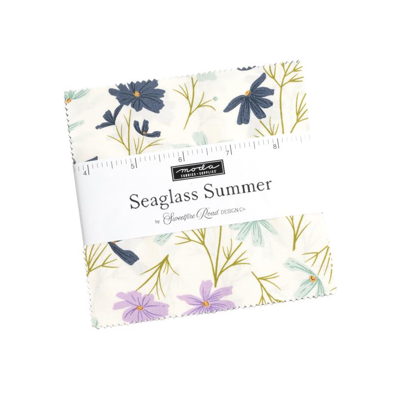Seaglass Summer - Charm Pack (42 x 5" Squares) by Sweetfire Road for Moda Fabrics