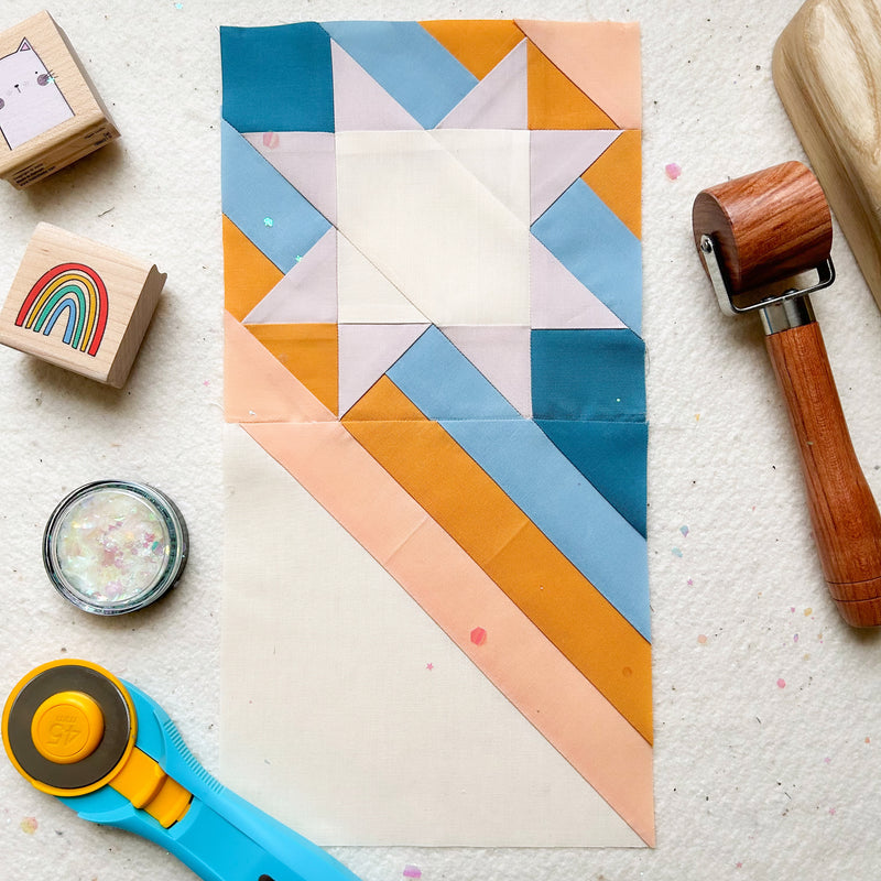 Shooting Star Foundation Paper Piecing Pattern from Tiny Llama Quilts (PDF Download)
