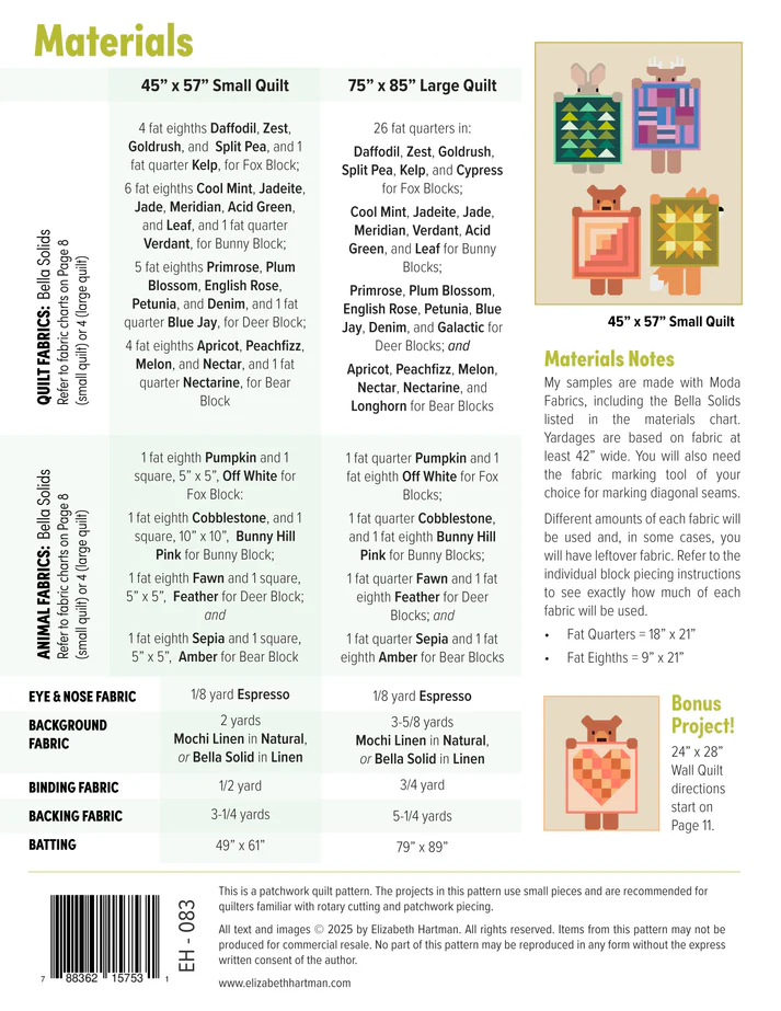 PRE ORDER - Show and Tell Quilt Pattern by Elizabeth Hartman - Arrives November 2025