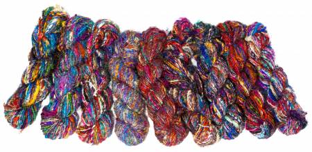 Carded Recycled Silk Sari Yarn 50yd 100g From Artistic Artifacts Leilani Arts Collection In Yarn