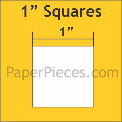 1" Square Shapes Pack (150 pcs) by Paper Pieces