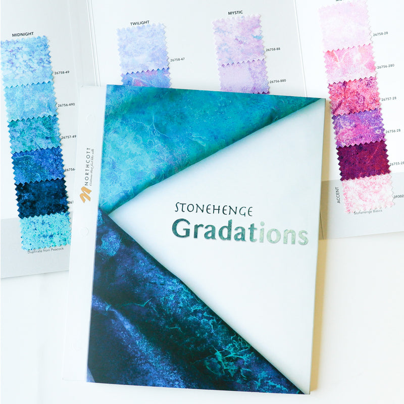 PRE ORDER - Stonehenge Gradations Color Card from Northcott Fabrics - Arrives October 2025