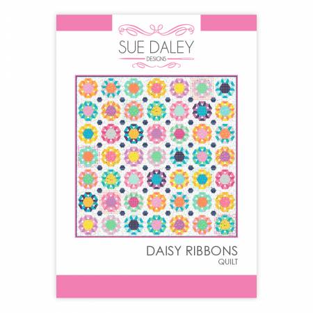 Sue Daley Designs - Daisy Ribbon Quilt Pattern and Piece Pack (English Paper Piecing)