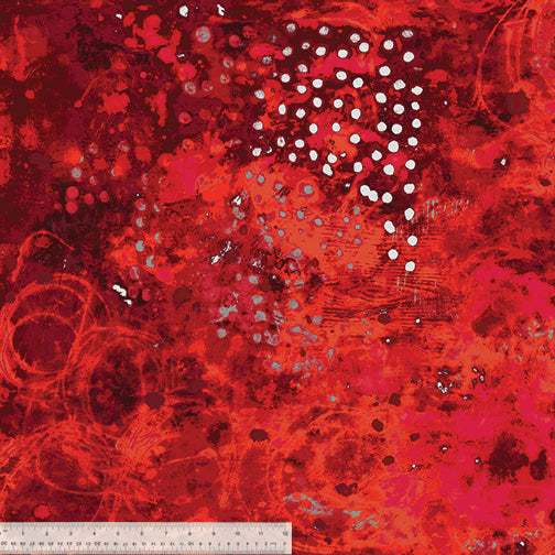 Thimbleberry (52814D-8) - Spotted Graffiti by Marcia Derse Collection for Windham Fabrics - $21.96/m ($20.27/yd)