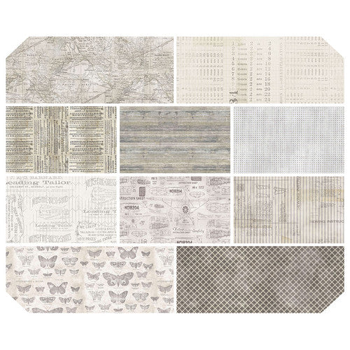 Monochrome Fat Quarter Bundle (10 FQs) by Tim Holtz for Free Spirit Fabrics