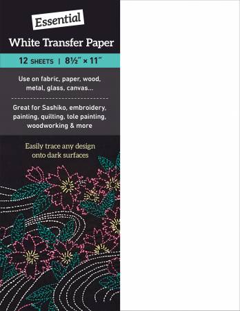 Transfer Paper - White (12 sheets - 8.5" x 11")