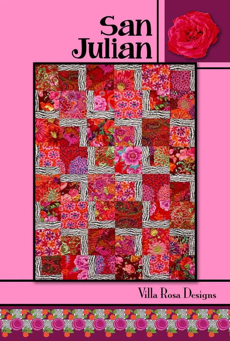 San Julian Quilt Kit by Villa Rosa Designs Featuring Untamed By Tula Pink For FreeSpirit Fabrics