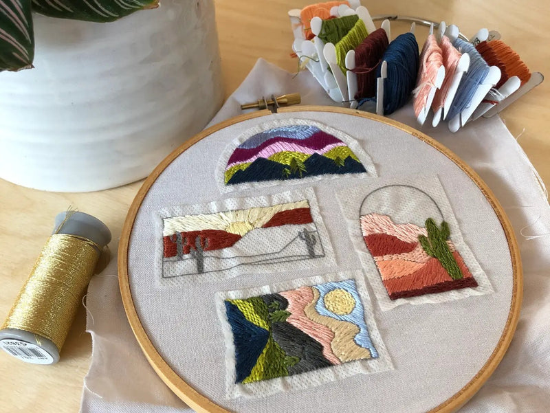 Landscape - Peel, Stick and Stitch Embroidery Patterns by MCreativeJ