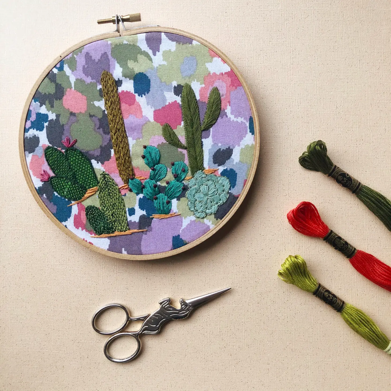 Cactus - Peel, Stick and Stitch Embroidery Patterns by MCreativeJ