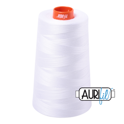 Aurifil Cotton Mako Thread - White (2024) - Cone
