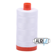 Aurifil Cotton Mako Thread - White (2024)