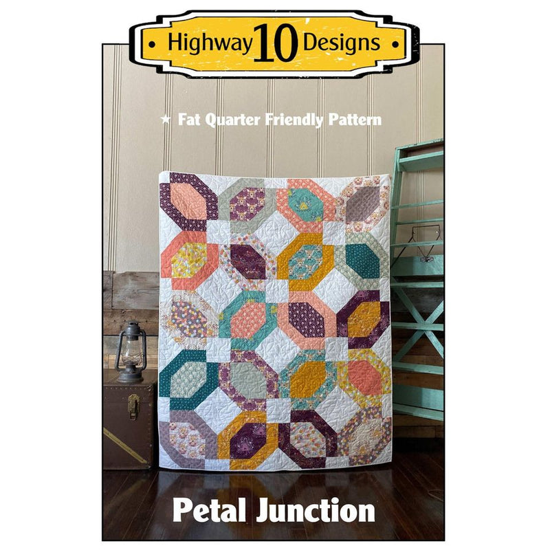 Petal Junction Quilt Pattern by Highway 10 Designs