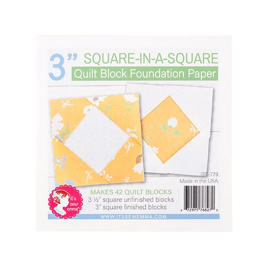 Square In A Square Quilt Block Foundation Paper Piecing Pad - 3" Block by Lori Holt for It&