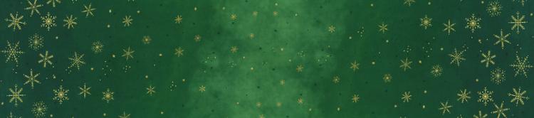 Christmas Green Ombre Flurries Metallic (510874-431)  by V & Co. for Moda Fabrics - $22.96/m ($21.19)