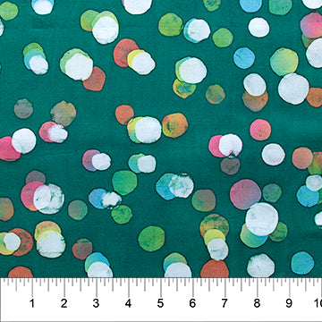 Forest Green Dots (80543-69) - Dot Necessities By Banyan Batiks Studio for Northcott Fabrics - $18.96/m ($17.50/yd)