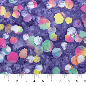 Grape Dots (80543-82) - Dot Necessities By Banyan Batiks Studio for Northcott Fabrics - $18.96/m ($17.50/yd)