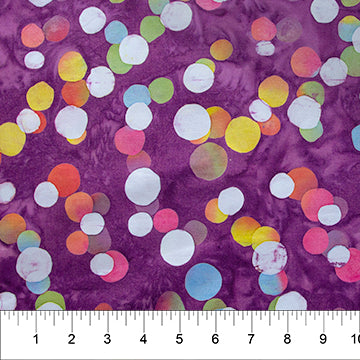 Pansy Dots (80543-84) - Dot Necessities By Color Banyan Batiks Studio for Northcott Fabrics - $18.96/m ($17.50/yd)