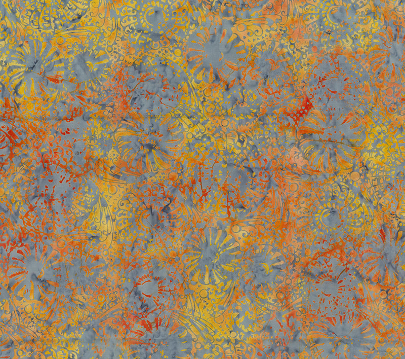 Charcoal (80720-94) - Flutter by Banyan Batiks for Northcott Fabrics - $17.96/m ($16.57/yd)